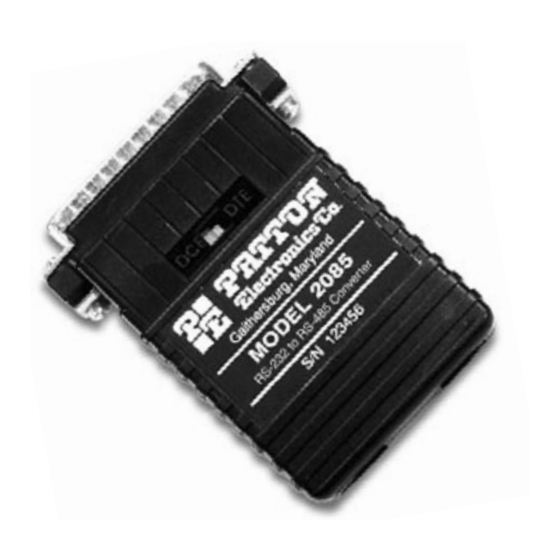 Patton electronics 2085 User Manual