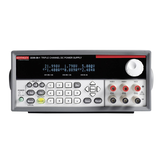 Keithley 2200 Series Specification And Performance Verification Technical Reference