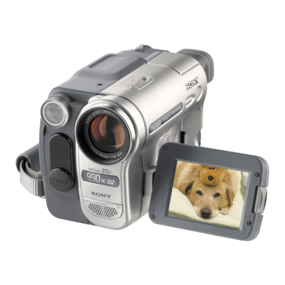 Sony Digital Handycam DCR-TRV260 Specifications