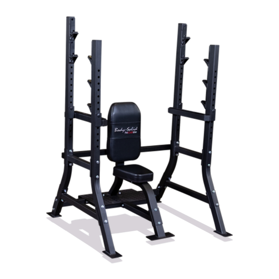 Body Solid SOSB250 Assembly Instructions & Owner's Manual