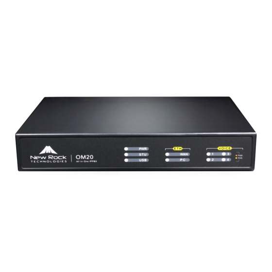 New Rock Technologies OM20G Manuals