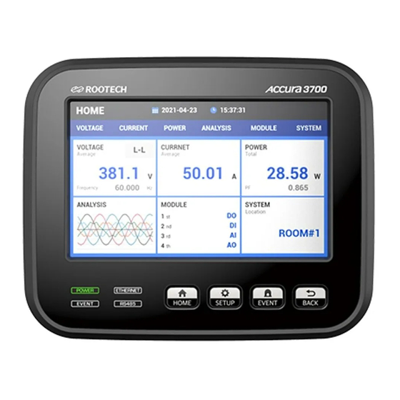 ROOTECH ACCURA 3700 User Manual