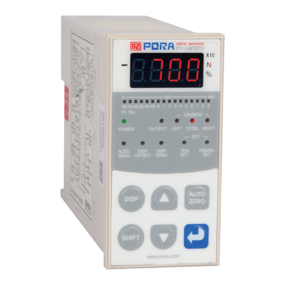 PORA PT-LM107D Setting Manual