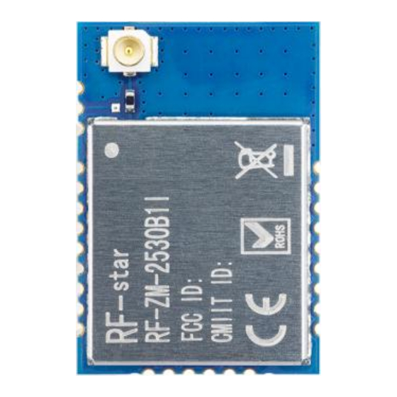 RF-Star RF-ZM-2530B1 Instruction Manual