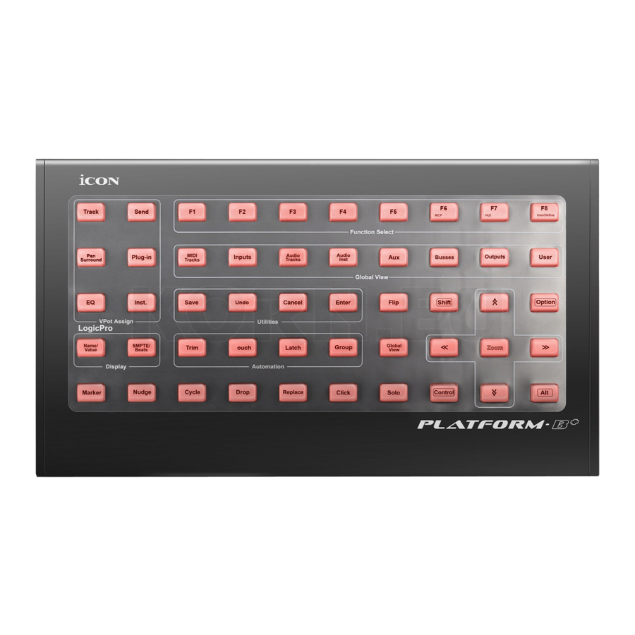 ICON PLATFORM B+ User Manual