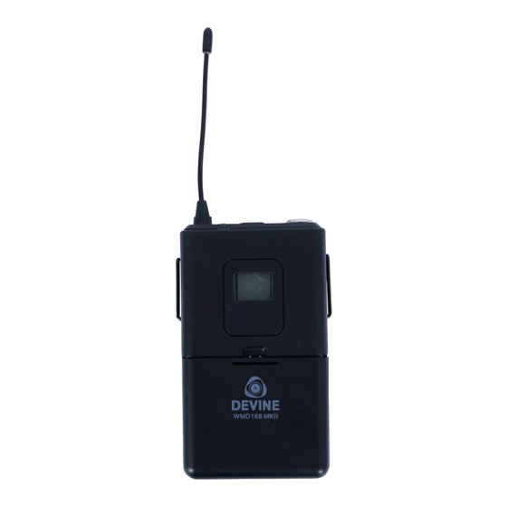 Devine WMD-168MKII-B User Manual