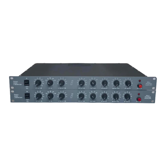 Psidex Audio Laboratory PEQ-1 Manual