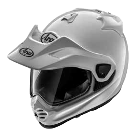 Arai Helmet TOUR-X5 Instructions For Use Manual