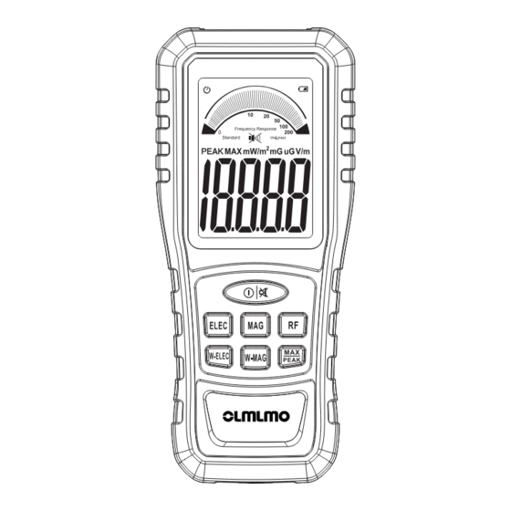 User Manuals: OLMLMO CP2E0019US Radiation Meter