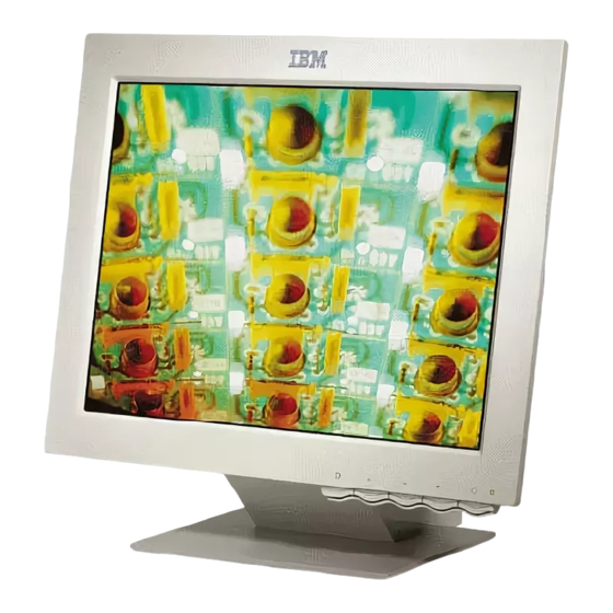 IBM 9512AB1 - T 541 - 15" LCD Monitor User Manual