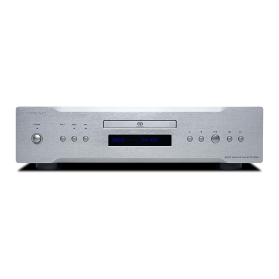 Teac CD-3000 Owner's Manual