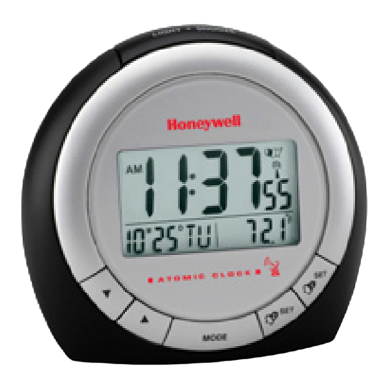 Honeywell RC182WS - Atomic Clock With Indoor Thermometer Manuals