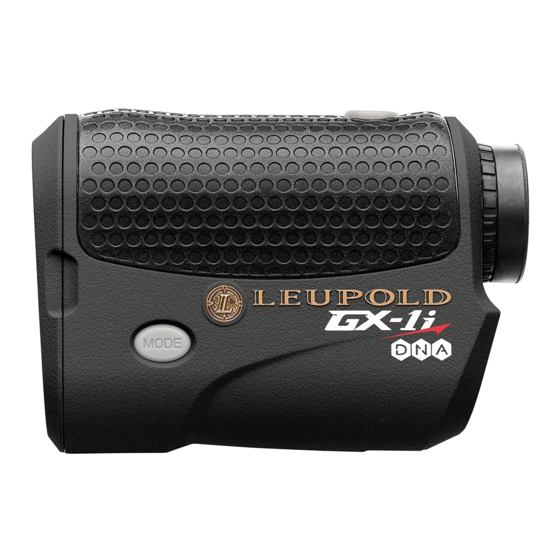 Leupold GX 2i Operating Instructions Manual