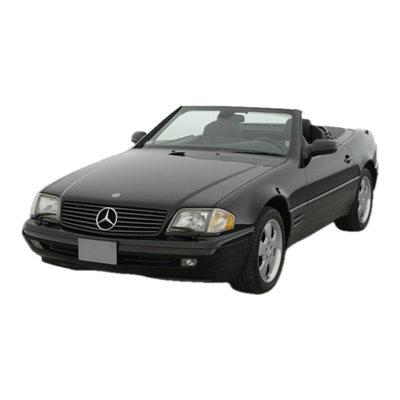 Mercedes-Benz SL Operator's Manual