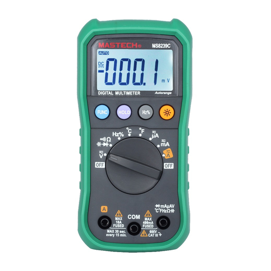 Mastech MS8239C User Manual