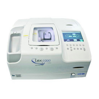Nidek Medical LEX-1000 Installation And Adjustment Manual