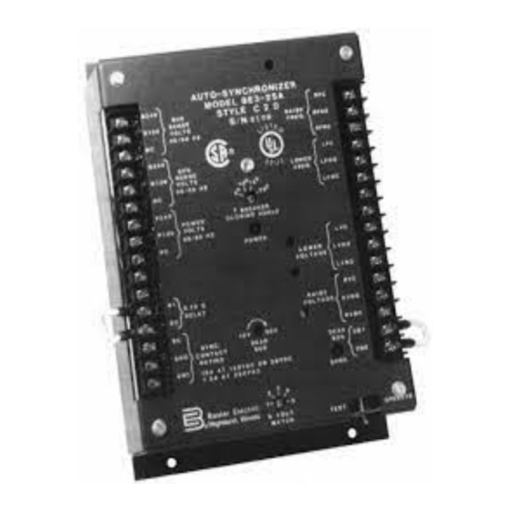Basler BE3-25A Manuals