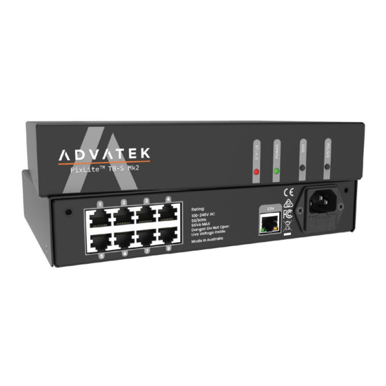 ADVATEK LIGHTING PixLite T8-S Mk2 User Manual