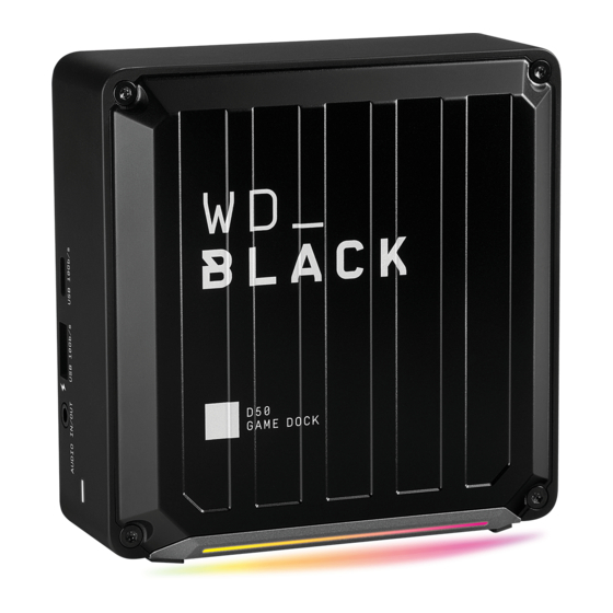 WD Black D50 User Manual