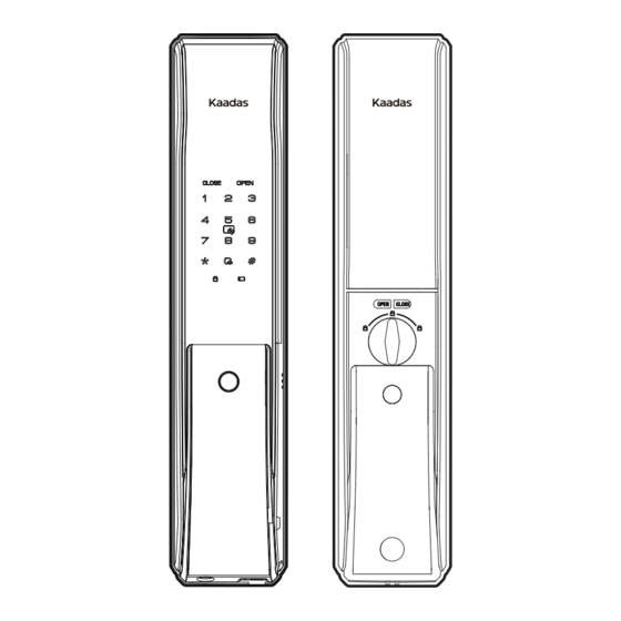 User Manuals: Kaadas K9-5W Wifi-Enabled Digital Lock
