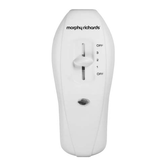 Morphy Richards FLEECE HEATED MATTRESS COVER Manual