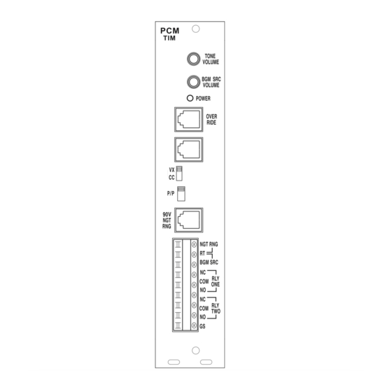 Bogen PCMTIM Manual