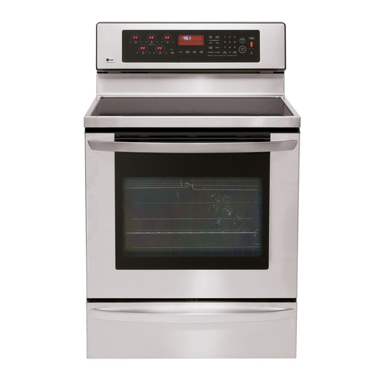 LG LRE30757SW Owner's Manual & Cooking Manual