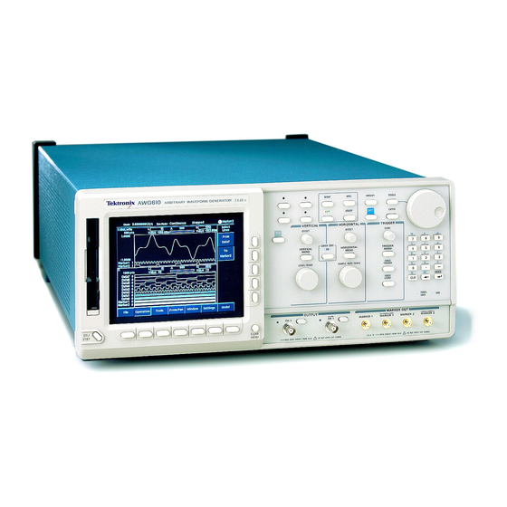 Tektronix AWG610 Manuals