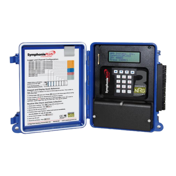 NRG Systems SymphoniePLUS3 User Manual