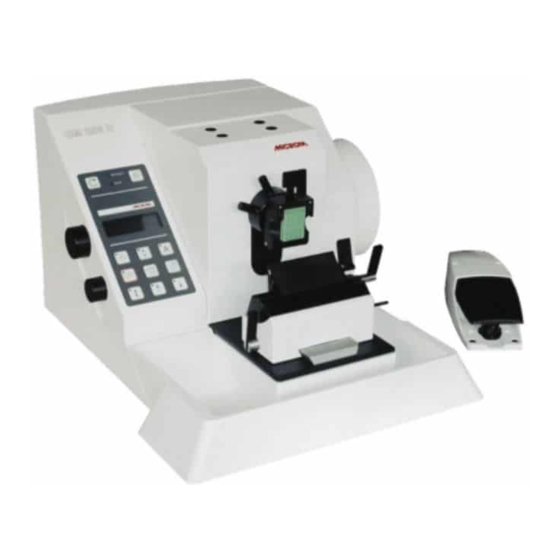 Microm HM 355 S Rotary Microtome Manuals