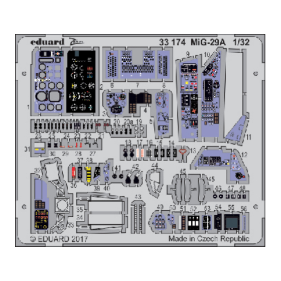 Eduard Zoom MiG-29A Assembly Instructions
