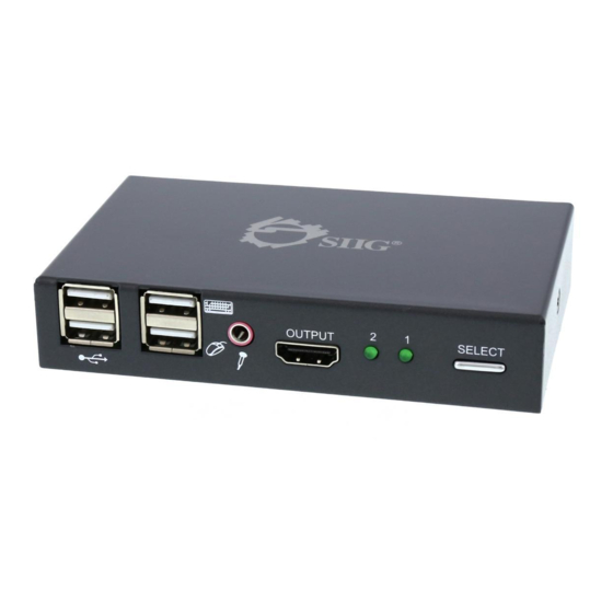 SIIG CE-KV0011-S1 Quick Installation Manual