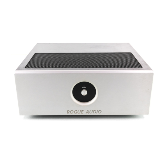 Rogue Audio Stereo 90 Owner's Manual