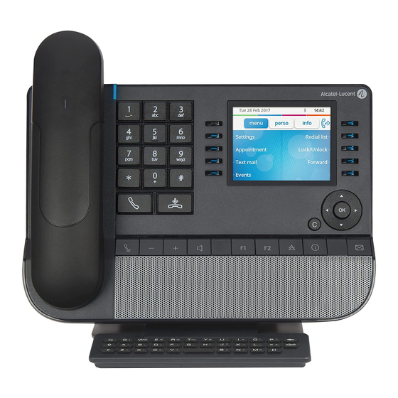 Alcatel-Lucent 8078s Bluetooth Premium DeskPhone User Manual