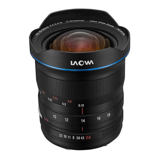 LAOWA FF II 10-18mm F4.5-5.6 C-Dreamer Instruction Manual