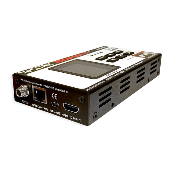 PVI VECOAX MINIMOD 2 PLUS Instruction Manual