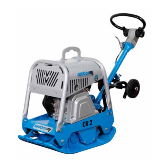Weber mt CR 2 Hd Operating And Maintenance Manual