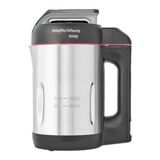 Morphy Richards Saute and soup 501014 Instruction Manual