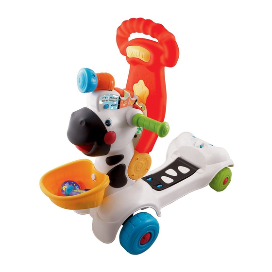 Vtech 3-in-1 Learning Zebra Scooter Manuals