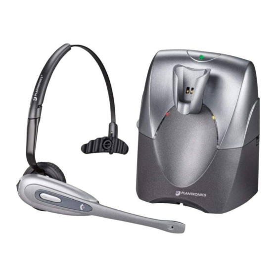 Plantronics Cs55 Series Setup Manual Pdf Download Manualslib