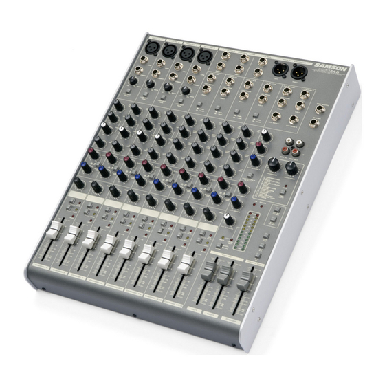 Samson 12-Channel Mixer with DSP MDR1248 Specification Sheet