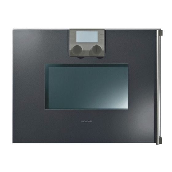 Gaggenau BM 271 Instruction Manual