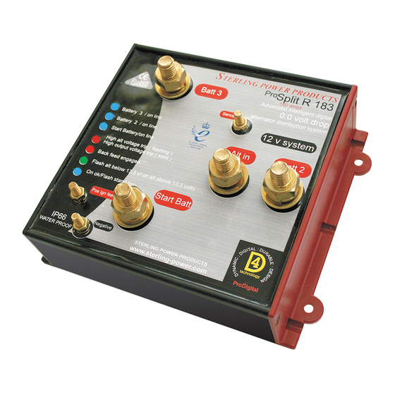 Sterling Power Products Pro Split R Instructions Manual