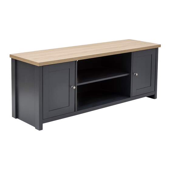 GFW LANCASTER LARGE TV CABINET Assembly Instructions Manual