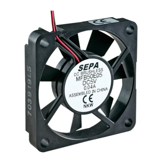 SEPA EUROPE MEB50E-05 Manuals