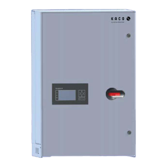 Kaco blueplanet 29.0 TL3 Operating Instructions Manual