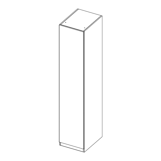 House Beautiful Realm Single Wardrobe Assembly Instructions Manual