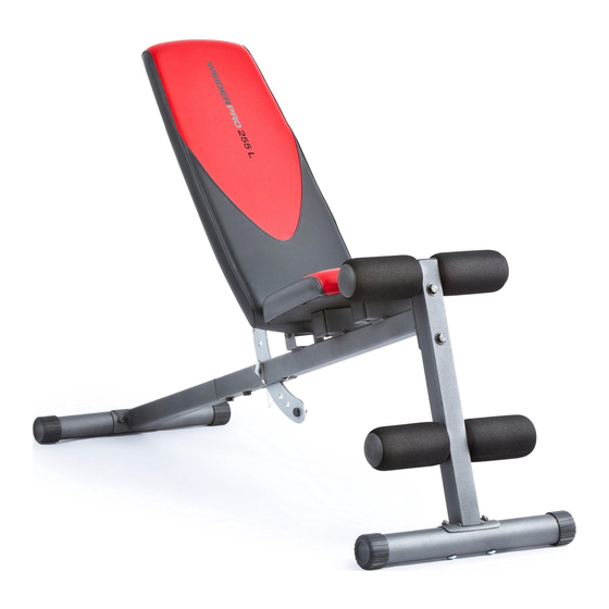 Weider pro 290 online wc