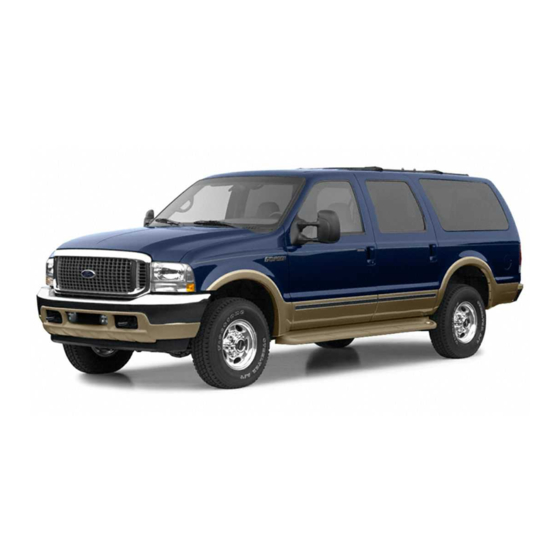 Ford 2002 Excursion Owner's Manual