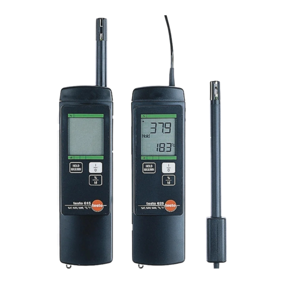 TESTO 615 Instruction Manual